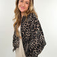 Bomberjacke Leopard - braun