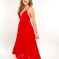 ZWEITELIEBE 332 Cotton Lace Midi Dress - rot - vom Umtausch ausgeschlossen -