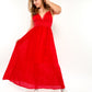 ZWEITELIEBE 332 Cotton Lace Midi Dress - rot - vom Umtausch ausgeschlossen -