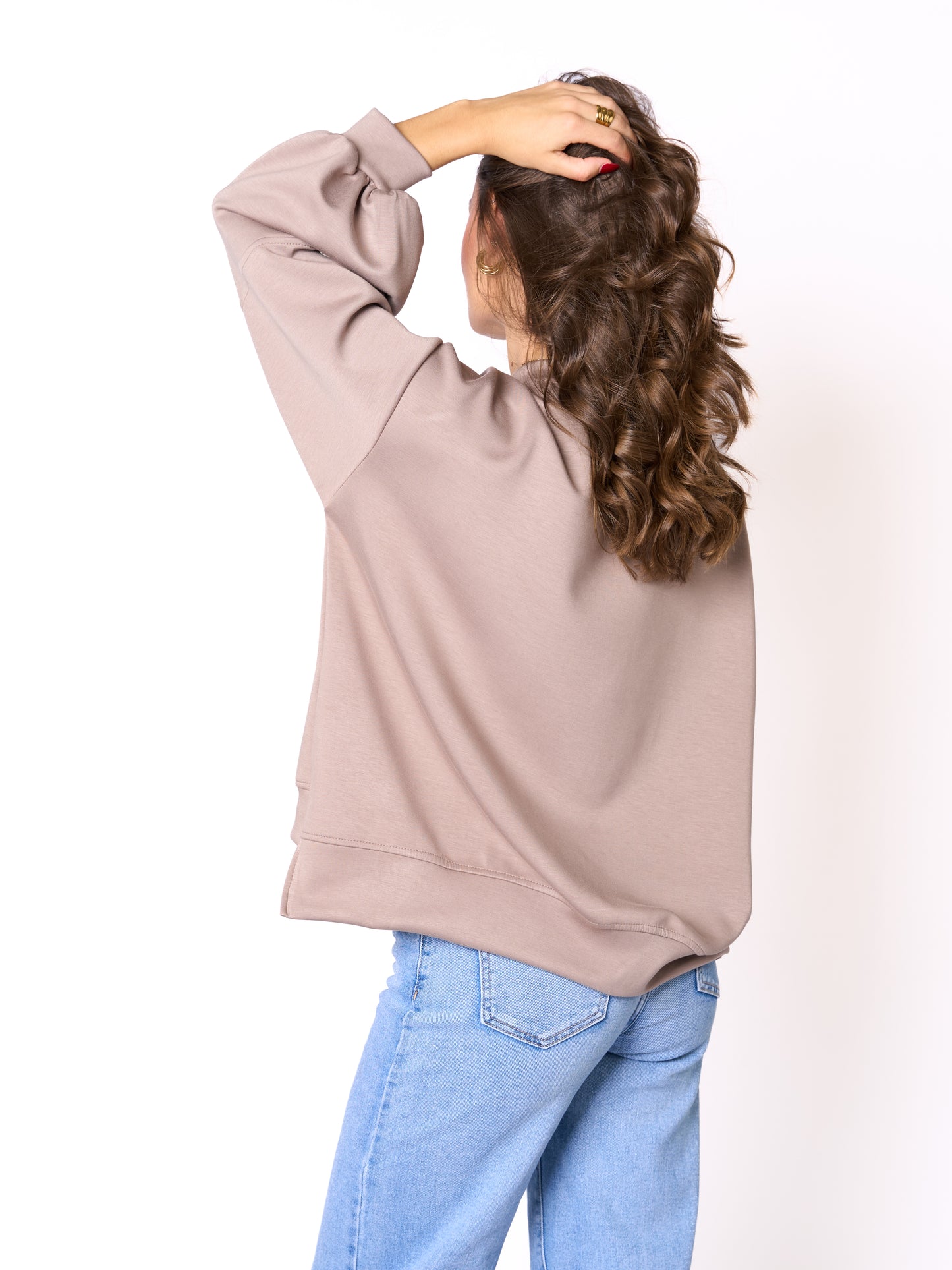 Basic Perfection Sweater - Braun mit Grau