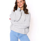 Zopfmuster Strickpullover Jana - Hellgrau