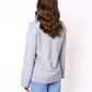 Basic Feinstrick Sweatshirt - Hellgrau