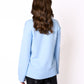 Basic Feinstrick Sweatshirt - Himmelsblau