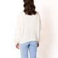 Bow Knit Cardigan Amber - Creme