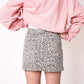 Denim Mini Skirt - Leo Grau