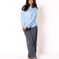 Basic Feinstrick Sweatshirt - Himmelsblau