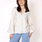 Western Vibes Boho Bluse - Creme