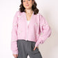 Pretty in Bow Knit Jacket - Rosa