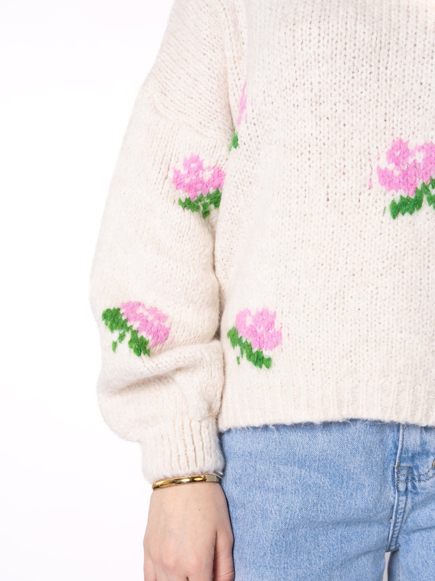 A Thousand Roses Sweater - Creme