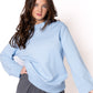 Basic Feinstrick Sweatshirt - Himmelsblau