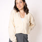 Pretty in Bow Knit Jacket - Cremegelb