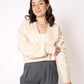 Pretty in Bow Knit Jacket - Cremegelb