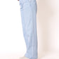 Stripe Vibe Wide Leg Jeans - Light Blue