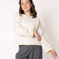 Love Heart Vibes Sweater - Creme mit Gelb