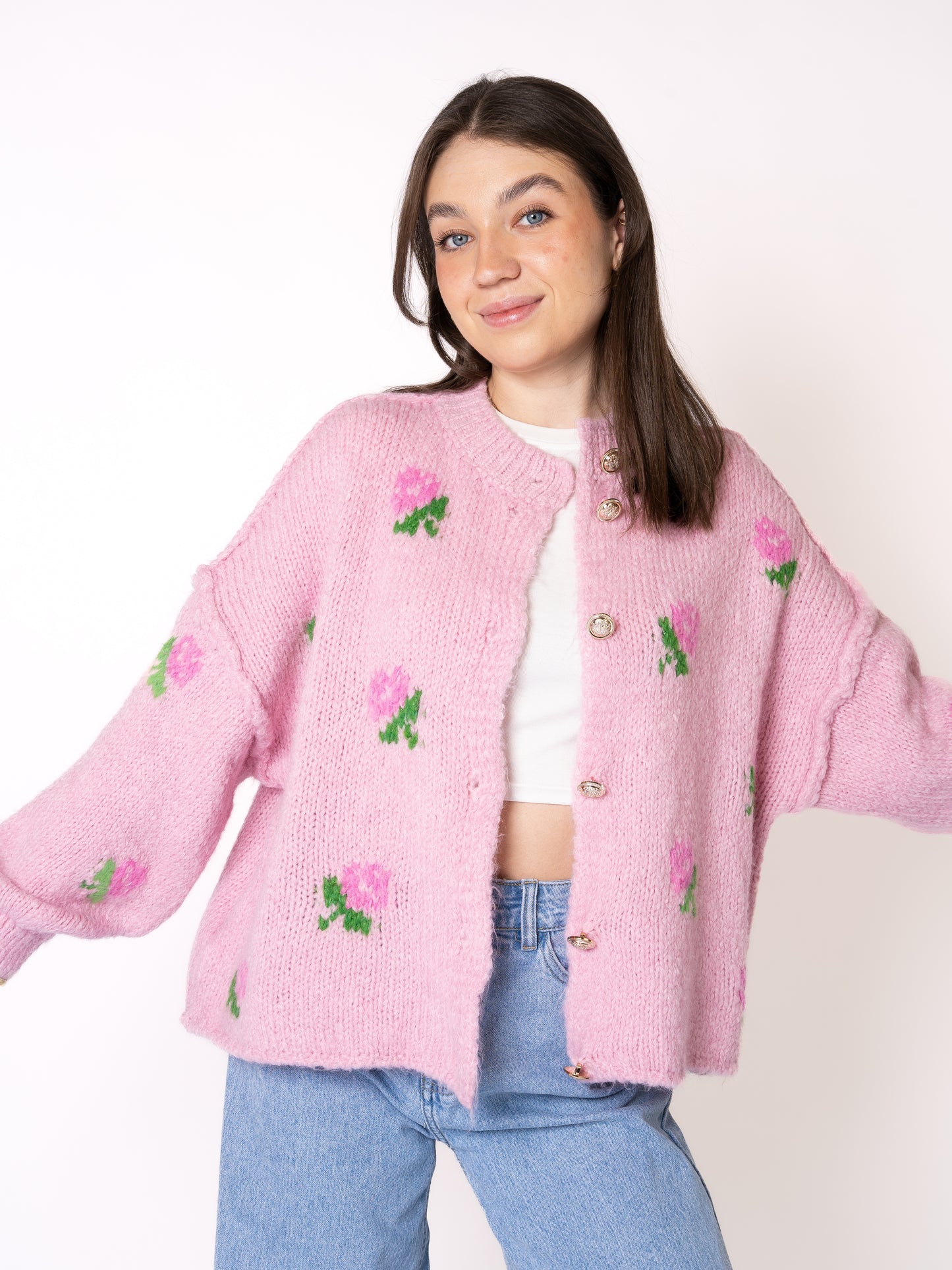 A Thousand Roses Strickjacke Ella - Rosa