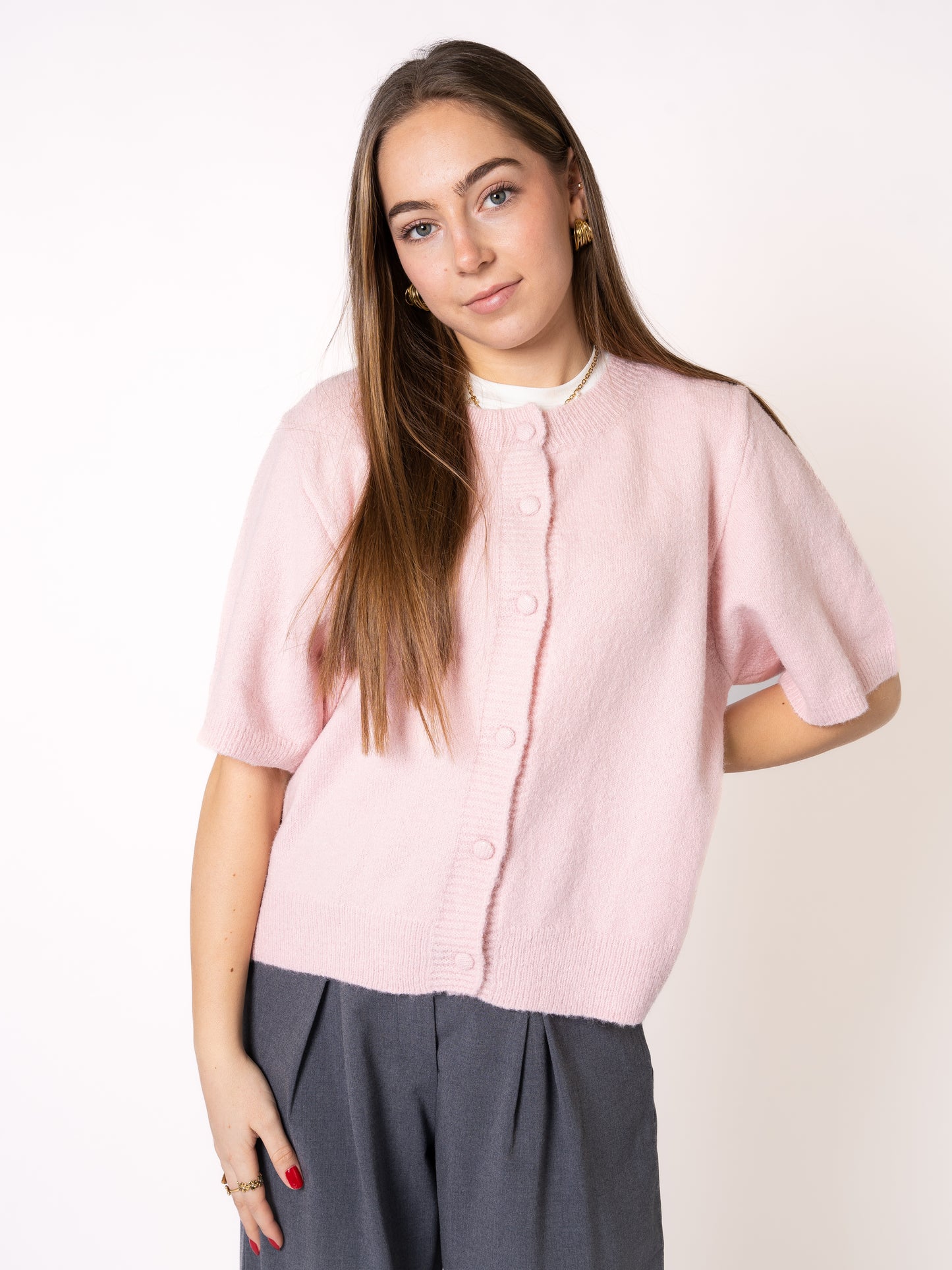 LUCKY DEAL 1190 Sun's out Strickshirt - Rosa - vom Umtausch ausgeschlossen -