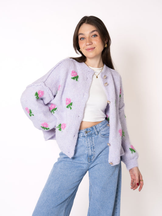 A Thousand Roses Strickjacke Ella - Flieder