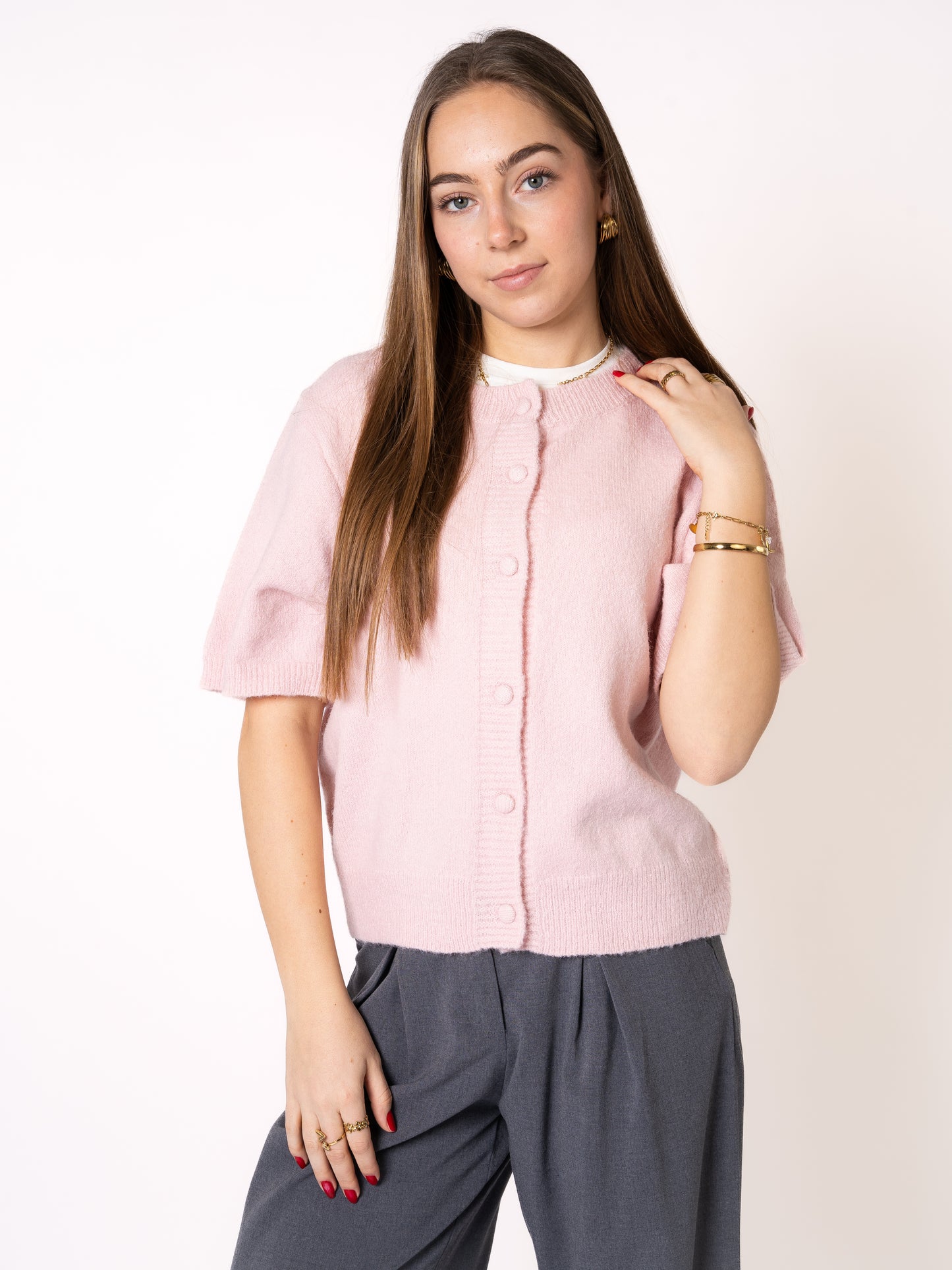 LUCKY DEAL 1190 Sun's out Strickshirt - Rosa - vom Umtausch ausgeschlossen -