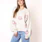 Meadow Magic Flower Sweater - Creme