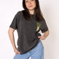 OUT OF OFFICE Oversize T-Shirt - Washed Schwarz