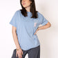 OUT OF OFFICE Oversize T-Shirt - Blau