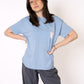 OUT OF OFFICE Oversize T-Shirt - Blau