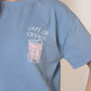 LUCKY DEAL 1236 OUT OF OFFICE Oversize T-Shirt - Blau - vom Umtausch ausgeschlossen -