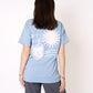 LUCKY DEAL 1236 OUT OF OFFICE Oversize T-Shirt - Blau - vom Umtausch ausgeschlossen -