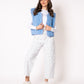 Wide Leg Balloon Jeans White Bloom