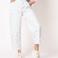 Wide Leg Balloon Jeans White Bloom