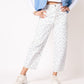 Wide Leg Balloon Jeans White Bloom