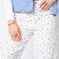 Wide Leg Balloon Jeans White Bloom