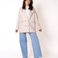 Classy Oversize Blazer - Creme