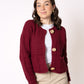 Strickjacke Elena - Bordeaux