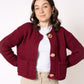 Strickjacke Elena - Bordeaux