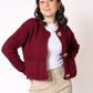 Strickjacke Elena - Bordeaux