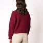 Strickjacke Elena - Bordeaux