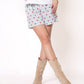 Love Stripes Musselin Shorts - Rosa/Weiß