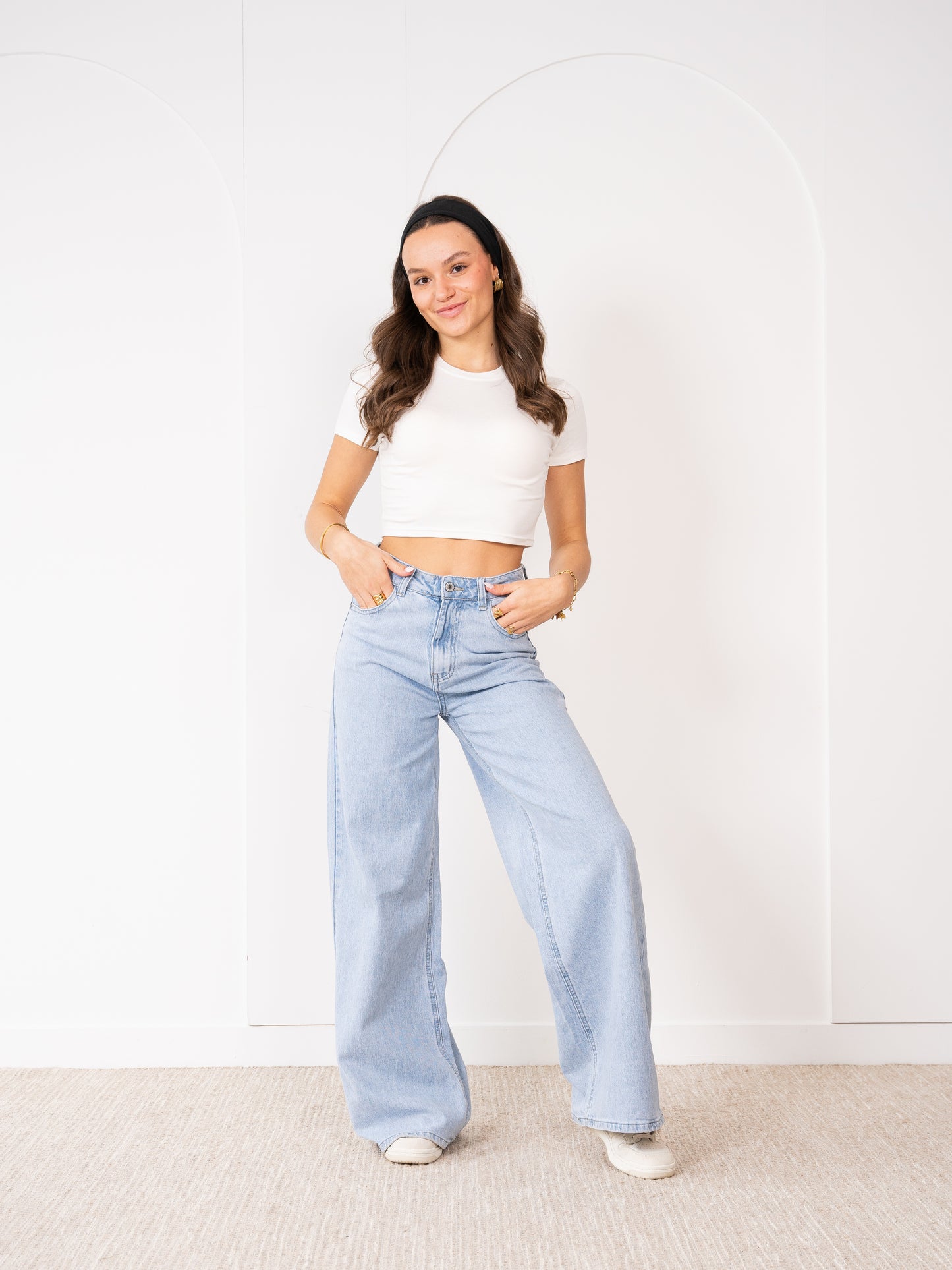 Basic Cropped Tee - Weiß