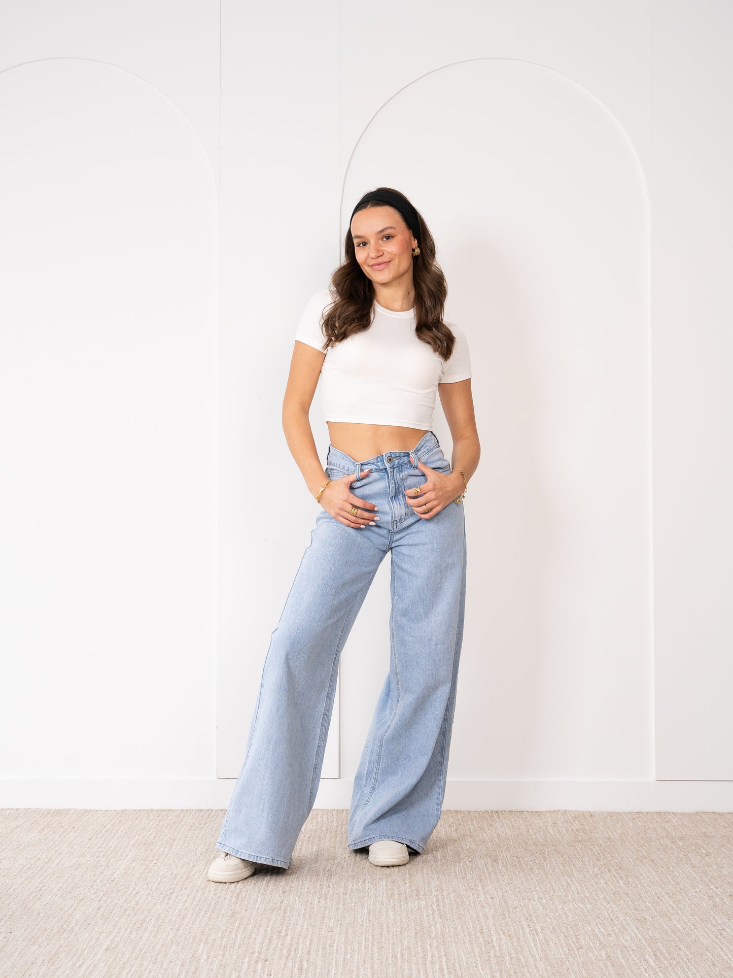 Basic Cropped Tee - Weiß