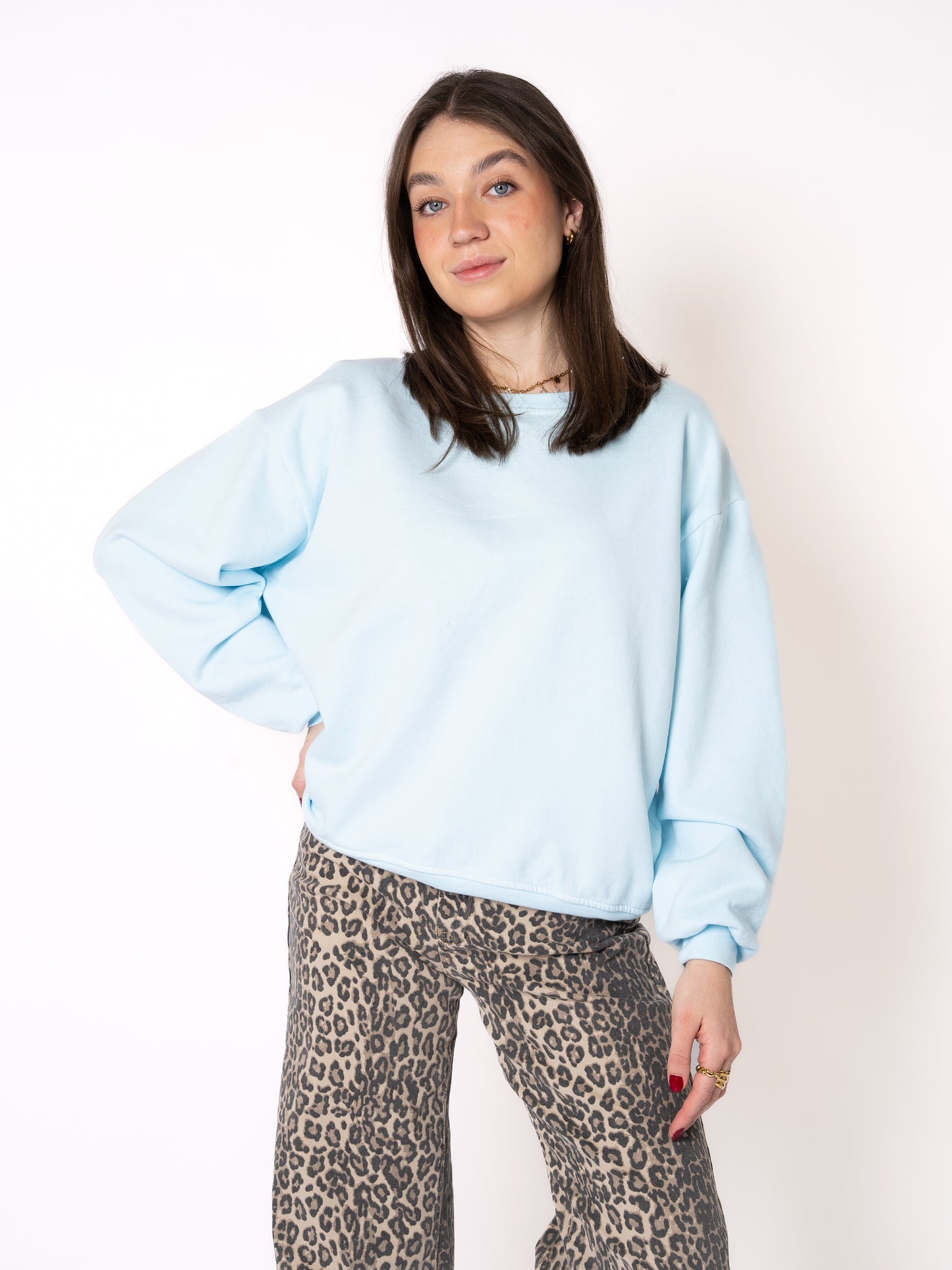 Basic Foundation Sweater - Hellblau