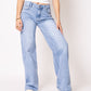 Tall | Mid Waist Extra Long Wide Leg Jeans - Denim Blue