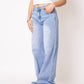 Tall | Mid Waist Extra Long Wide Leg Jeans - Denim Blue