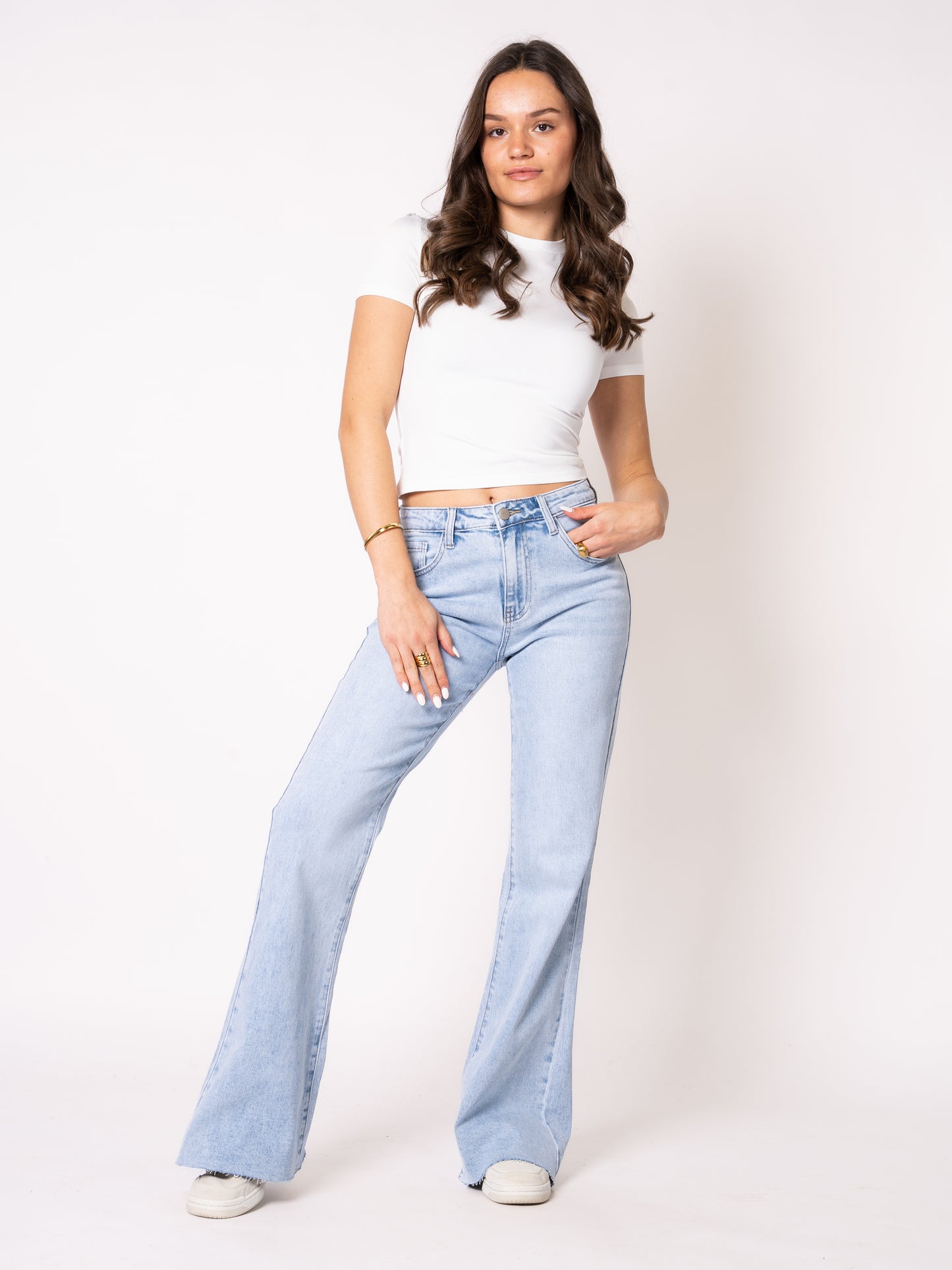 Flared Jeans - Light Blue