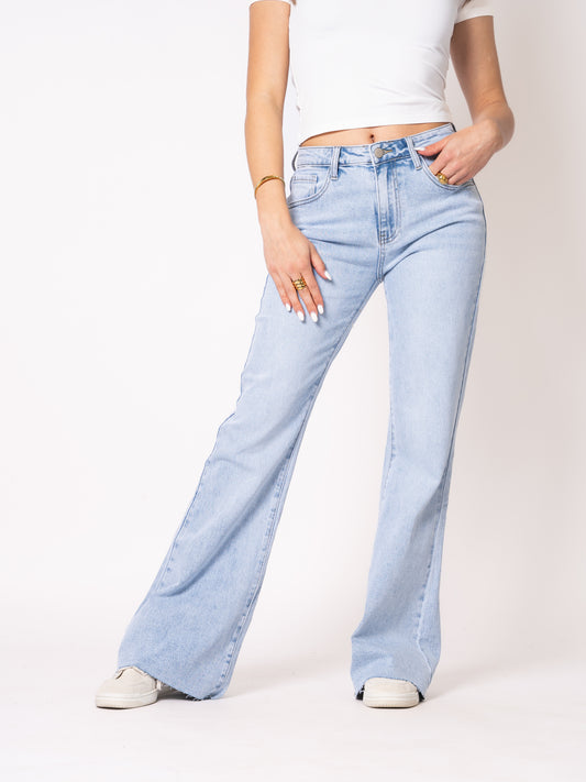 Flared Jeans - Light Blue