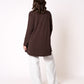 Longshirt Alina langarm  - Dunkelbraun