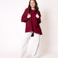 Longshirt Alina langarm  - Bordeaux