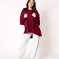 Longshirt Alina langarm  - Bordeaux