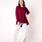 Longshirt Alina langarm  - Bordeaux