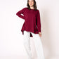 Longshirt Alina langarm  - Bordeaux